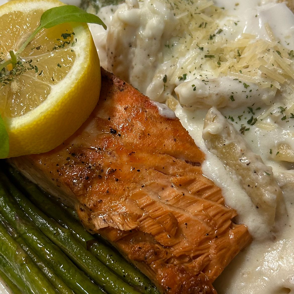 Atlantic Salmon al Limone w/ Pasta A Gratte.
