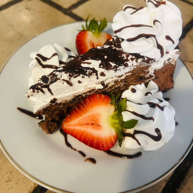 Chocolate Mousse Cake.
