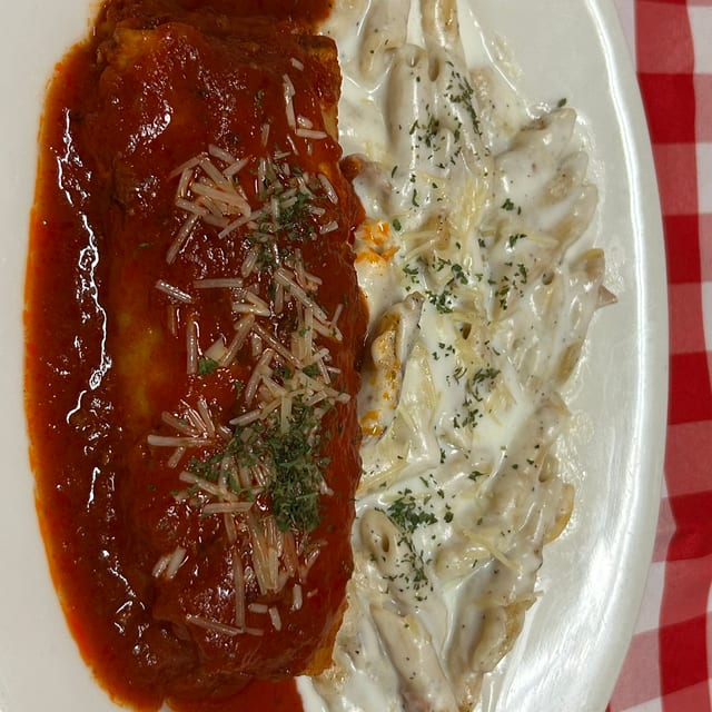 Spinach Manicotti.