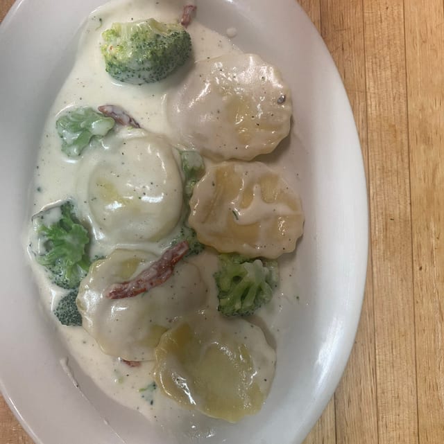 Ana's Spinach Ravioli.